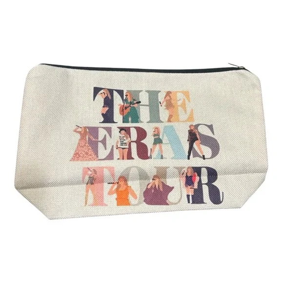 Taylor Swift The Eras Tour Canvas Makeup Travel Bag Fan Made - Picture 3 of 3